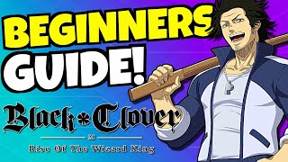 BEGINNERS GUIDE Black Clover Mobile [upl. by Ebsen]