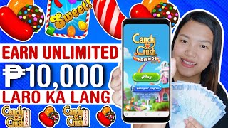 EARN UNLIMITED P10000 GCASH LARO LANG LIKE CANDY CRUSH [upl. by Yelrebmyk]