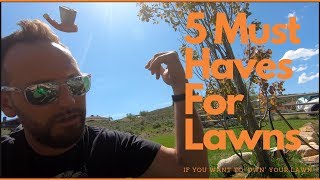 5 MustHaves for DIY Lawn Care [upl. by Ettennahs668]