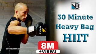 Most EFFECTIVE 30 Minute Boxing Heavy Bag HIIT Workout [upl. by Notfilc]