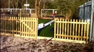 How To Install Artificial Grass Playground Safety Surface [upl. by Ashraf]