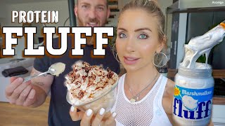 PROTEIN FLUFF  Vegan  Low Carb  Low Fat  Low Calorie  Ketogen  DIÄT HACK [upl. by Cottrell]