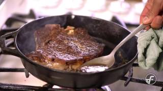 How To Make Pan Seared ButterBasted Steak [upl. by Andeee48]