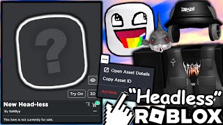 The Roblox Headless Head Archive Trick CHEAP R75 HEADLESS [upl. by Acimat776]