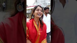 Actress Ananya Nagalla Visuals At Venkateswara Temple Tirumala  Tirupati [upl. by Chapell]