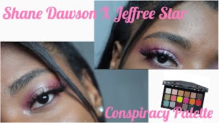 SHANE DAWSON X JEFFREESTAR CONSPIRACY PALETTE TUTORIAL 2 LOOKS [upl. by Kcor]