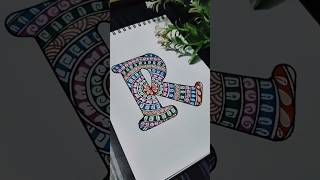 Alphabet Mandala art art drawing artwork mandalaart [upl. by Fiertz]