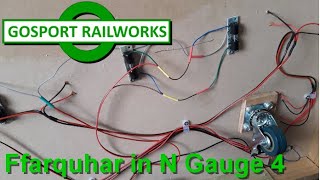 N Gauge Layout Build Ffarquhar in N Gauge 4 Wiring the Tracks and Points [upl. by Ntsud]