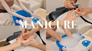 How to Do Manicure  Step by Step Process  HINDI [upl. by Nnaeel]