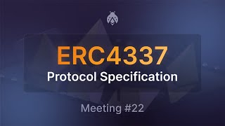 ERC 4337 Account Abstraction Core Devs call  Meeting 22 [upl. by Ailongam760]