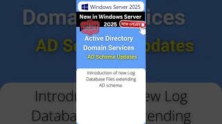 Windows Server 2025 New Feature AD Schema Updates sch89ldf sch90ldf sch91ldf WindowsServer2025 [upl. by Eduj]