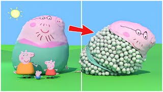 Peppa Pig vs 1000KG Weight experiment 😄 NOT FOR KIDS V2 [upl. by Mcnair771]