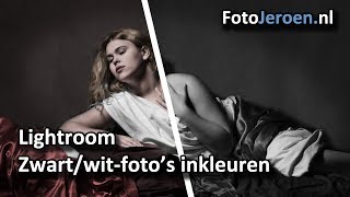 Een zwartwitfoto inkleuren Lightroom Classic [upl. by Milena]