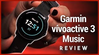 Garmin vívoactive 3 Music Review  GPS Smartwatch with Spotify [upl. by Dlawso]