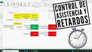 📌Control Asistencias y Retardos 📋 en Excel  KPI’s para el área de RH 📊 [upl. by Ahar]