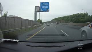 Bad driving Ireland M50 Dundrum J13 exit aggressive cutting in [upl. by Westphal]