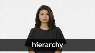 How to pronounce HIERARCHY in American English [upl. by Eetnwahs]