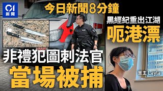 非禮案罪成男子圖襲裁判官 庭警制止拘捕｜黑經紀重出江湖呃港漂｜01新聞｜裁判官｜港漂｜理大｜朗豪坊｜簡樸房｜紮鐵工人｜2024年11月4日 hongkongnews【今日新聞】 [upl. by Sllew]