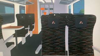 Reviewing airlink on Stepford County railway Roblox ￼￼810 first class [upl. by Waldron61]