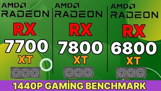 RX 7800XT VS RTX 4070 VS RX 7700XT VS RTX 6800XT VS RTX 4060 VS RTX 3070 TI [upl. by Gib829]