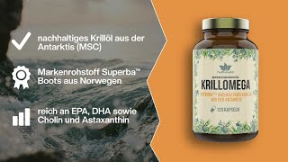 Krillöl Kapseln mit Krill aus der Antarktis  nachhaltiger Fang und Extraktion  naturaliede [upl. by Dev723]