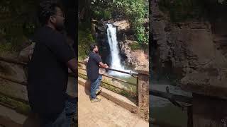 Harvalemwaterfall goa Sanquelim waterfall enjoy travelwithrcb [upl. by Lonee]