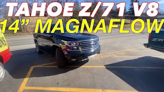 2017 Chevy Tahoe Z71 53L V8 DUAL EXHAUST w 14quot MAGNAFLOW [upl. by Longwood]