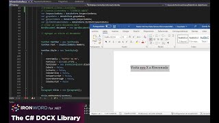 Create word docx with net 6 web api core IronWord IronPDF [upl. by Lucita]