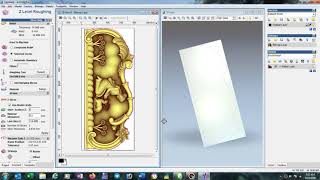 How to make 3d toolpath for 3d bed design cutting in Artcam 2008 English  Hindi [upl. by Ralfston925]