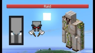 Raid vs Iron Golem  Minecraft Mob Battle [upl. by Maunsell]