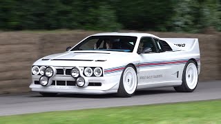 Kimera Automobili EVO37 Martini 7 Edition  Lancia 037 Restomod  Goodwood Festival of Speed 2024 [upl. by Nyraf]