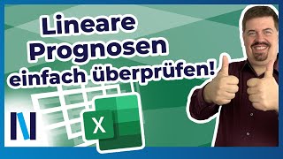 Excel Mit der Funktion BESTIMMTHEITSMASS lineare Prognosen überprüfen [upl. by Akined]