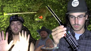 Hunting FROGS with a BLOWGUN  catch clean cook [upl. by Teragram23]