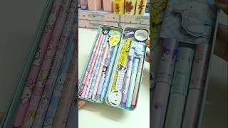 Filling my pencil box with cute sanrio stationery ✨️💕 cute asmr stationery shorts youtubeshorts [upl. by Notsirhc262]