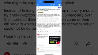 The recovery server could not be contacted Mac  what to do [upl. by Adnyl370]