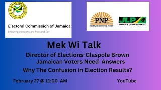 Director of Elections the Jamaican Voters need Answers about the ELECTION RESULTS of 2024 [upl. by Orr724]