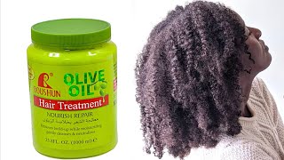 Roushun Olive Oil Hair Treatment Nourish Repair Damaged hair Product review [upl. by Sheridan]