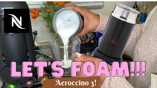 How To Foam Milk With Aeroccino 3 Make Coffee With Foam Tips amp Tricks  Easy Foamed Latte Recipe [upl. by Eneladgam440]