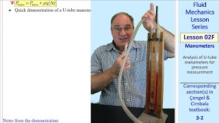 Fluid Mechanics Lesson 02F Manometers [upl. by Macmullin]