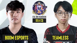 Teamless vs BOOM Esports  ESL One Bangkok SEA CQ  Yudijustincase amp Faiq [upl. by Annig947]