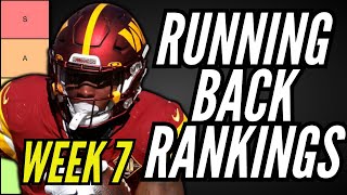 MUST START RBs for Week 7 Fantasy Football Tier List [upl. by Rebna]