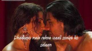 Salaam e ishq with lyrics subtitles [upl. by Esereht]