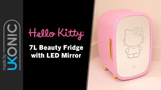 Hello Kitty Pink Beauty Mini Fridge [upl. by Mclaurin]