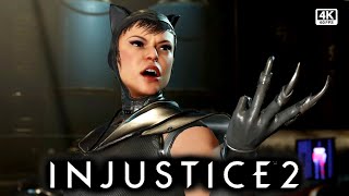 CATWOMAN VS SUPERGIRL  INJUSTICE 2 [upl. by Assirrak659]