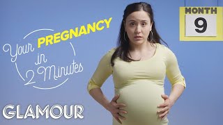 This is Your Pregnancy in 2 Minutes  Glamour [upl. by Annairdua]