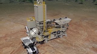 Astecs RexCon® Model S Portable Concrete Batch Plant [upl. by Esemaj]