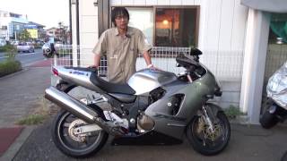 NinjaZX12R参考動画：あの先輩と同じバイクのシルバー [upl. by Ahsinom]