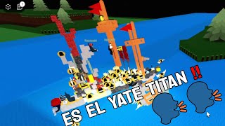 ROBLOX pero contruimos UN YATE TITAN [upl. by Heeley737]