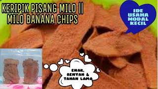 KERIPIK PISANG MILO  MILO BANANA CHIPS  IDE USAHA MODAL KECIL [upl. by Jarvey307]