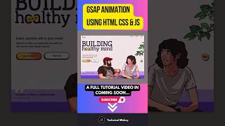 GSAP ANIMATION USING HTML CSS amp JS  GSAP [upl. by Nilyarg]